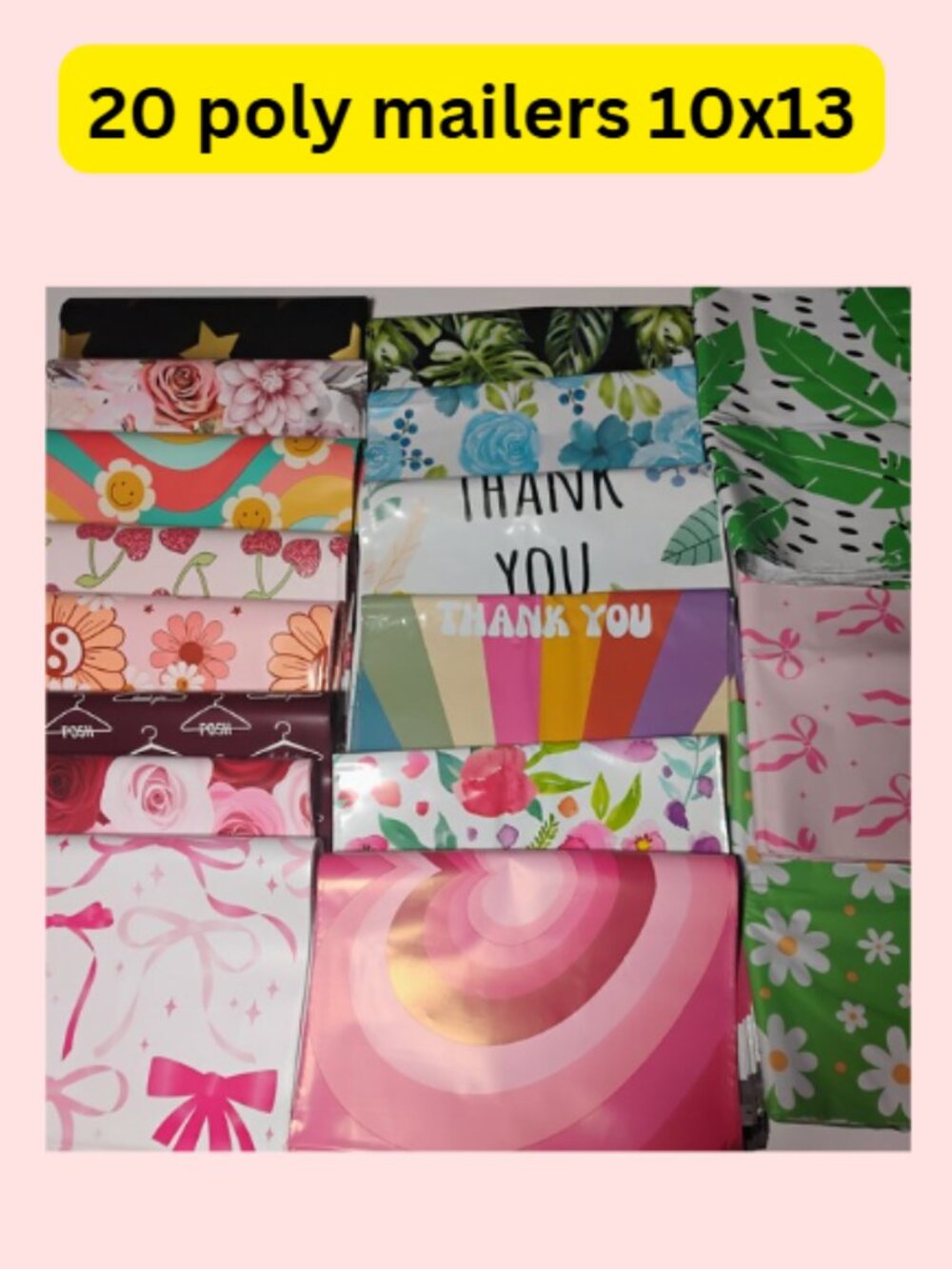 20 assorted mixed polymailers size 10x13